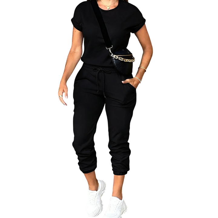 Tovelle - Coordinato con top casual e pantaloni jogger