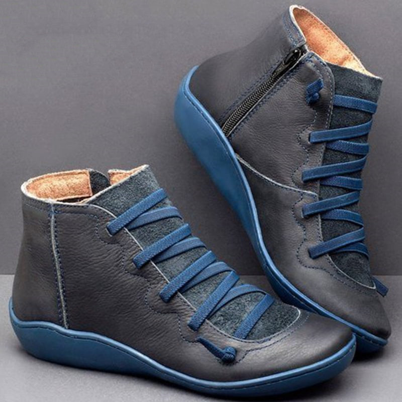 Wenora - Sneakers alte con zip e lacci