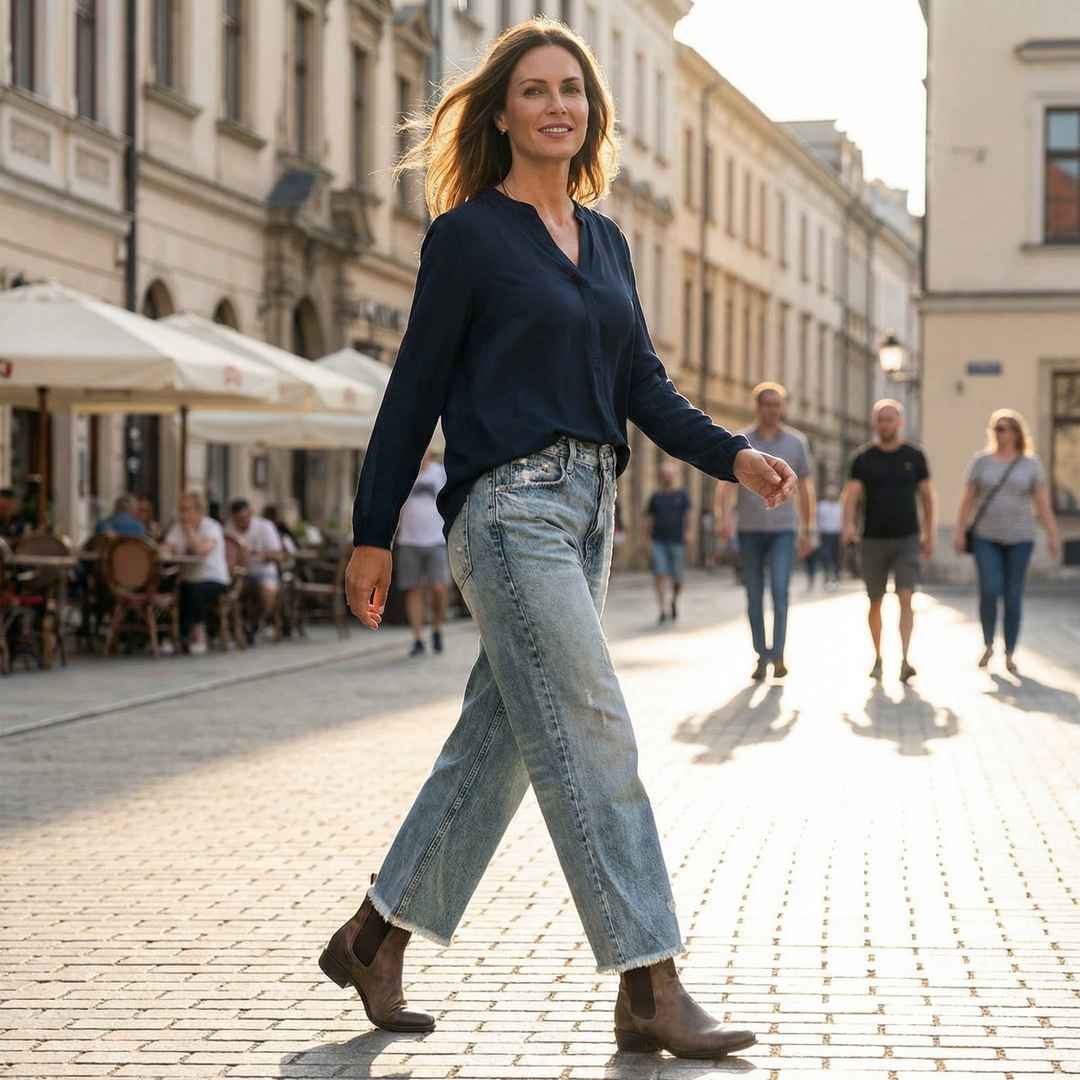Zelda - Jeans premium elasticizzati alla caviglia