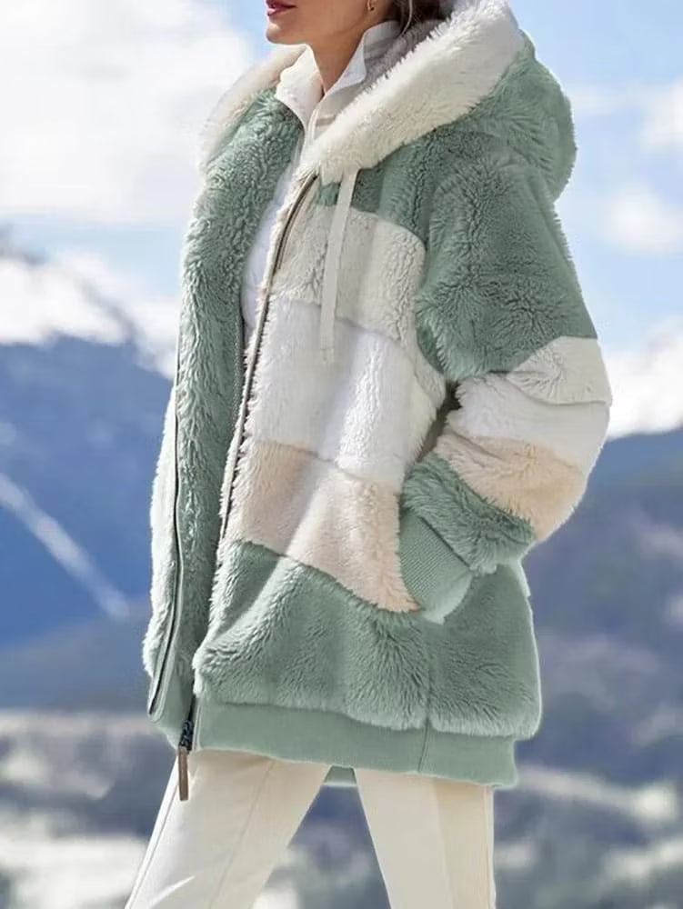 Ruelle - Cappotto teddy oversize in pile