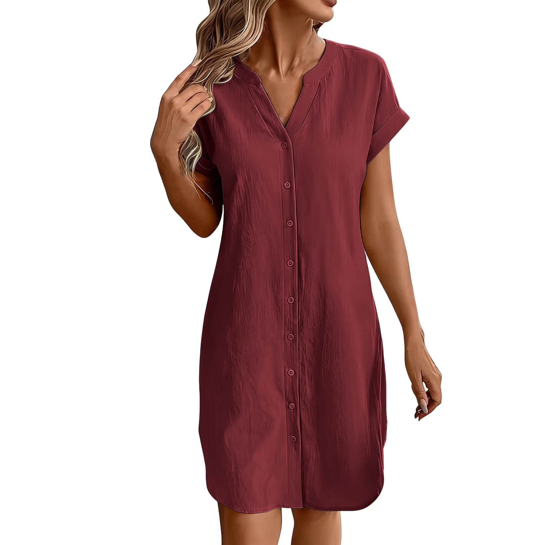 Ainslea - Abito camicia mini testurizzato