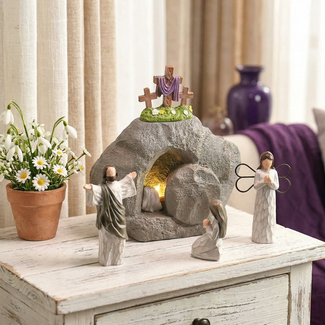 Celinea - Set decorativo della scena della Resurrezione di Pasqua