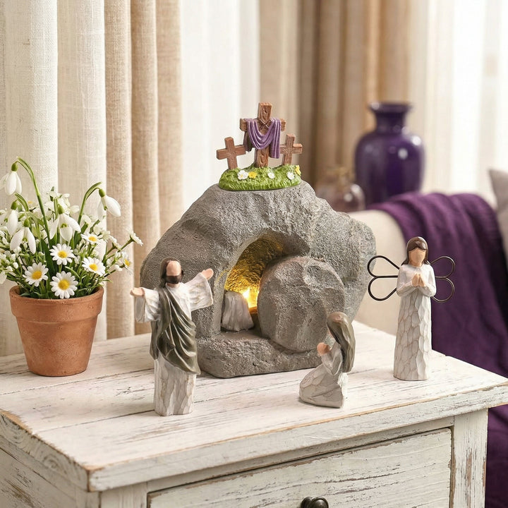 Celinea - Set decorativo della scena della Resurrezione di Pasqua