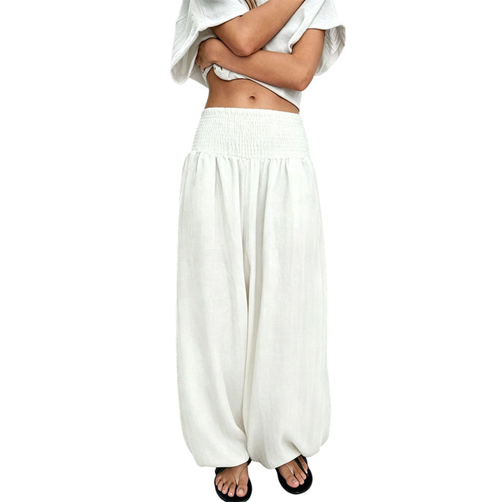 Anavie - Pantaloni harem morbidi al tatto