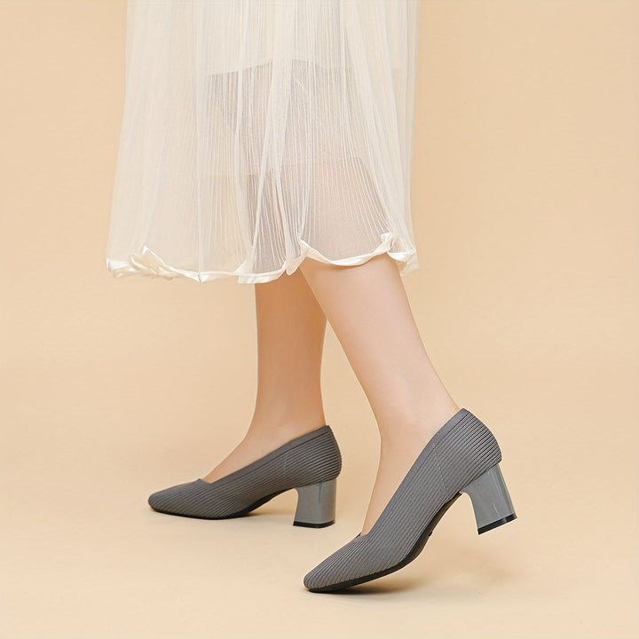 Hetty - Scarpe da ballo con tacco quadrato