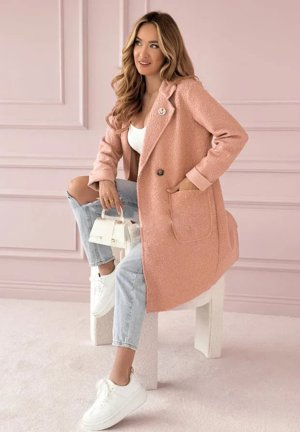 Olysera - Cappotto lungo testurizzato