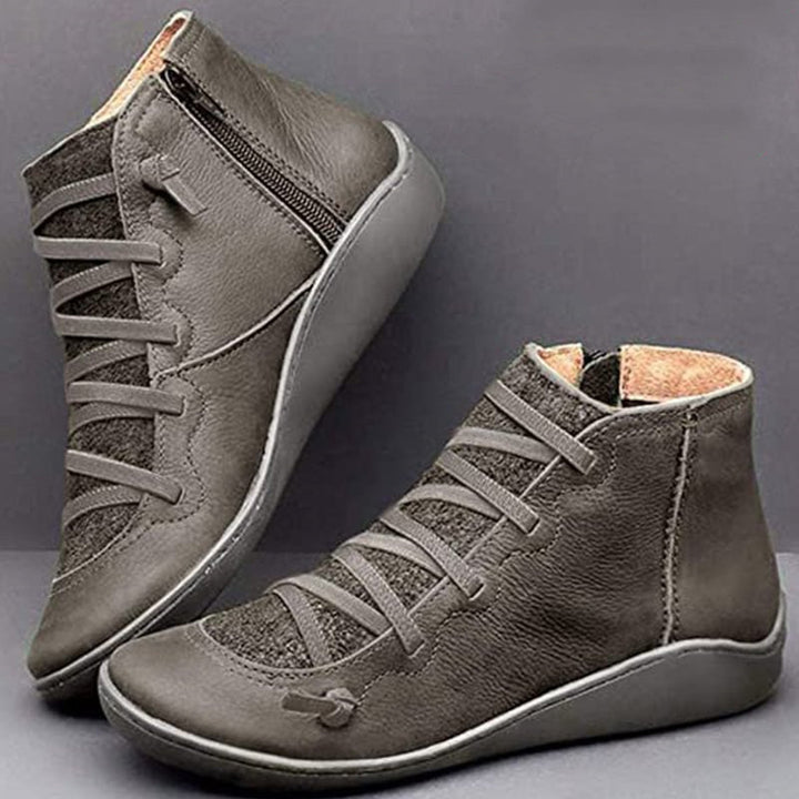 Wenora - Sneakers alte con zip e lacci