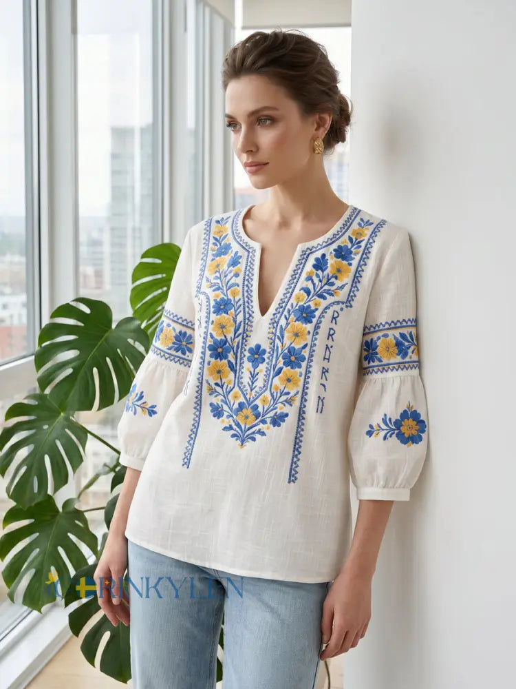 Everly - Blusa floreale dal tocco morbido