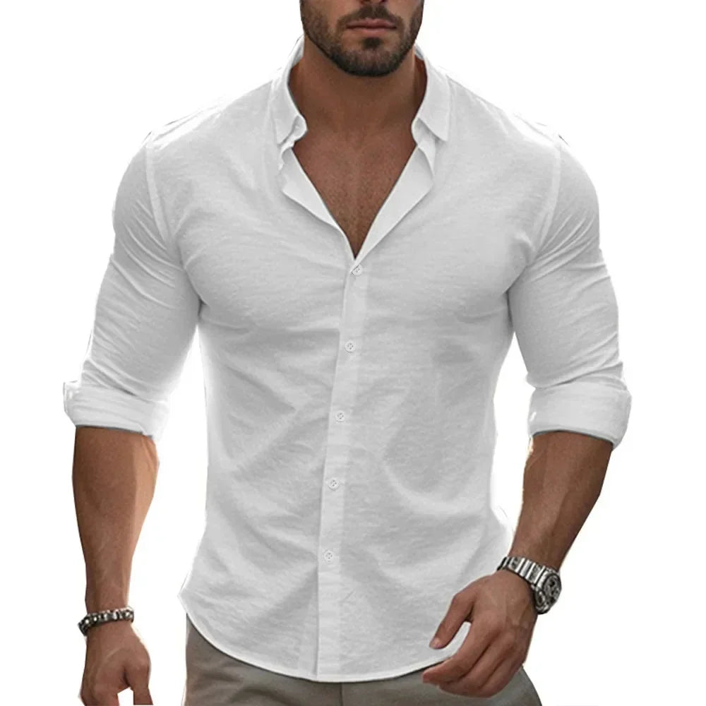Harcroft - Camicia in lino leggero
