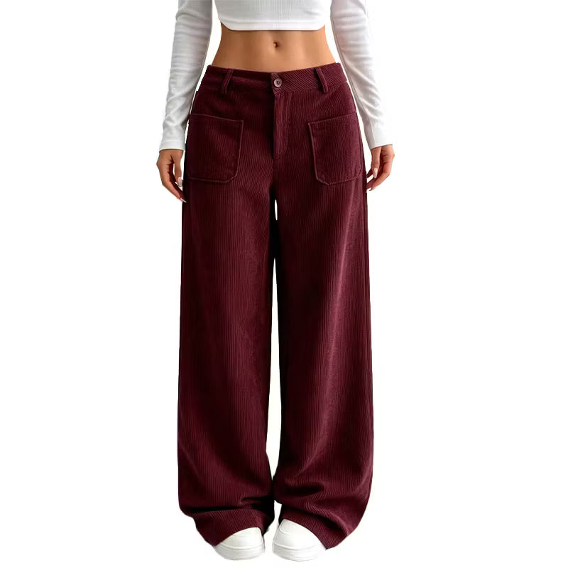 Eithne - Pantaloni a gamba larga dal tocco morbido