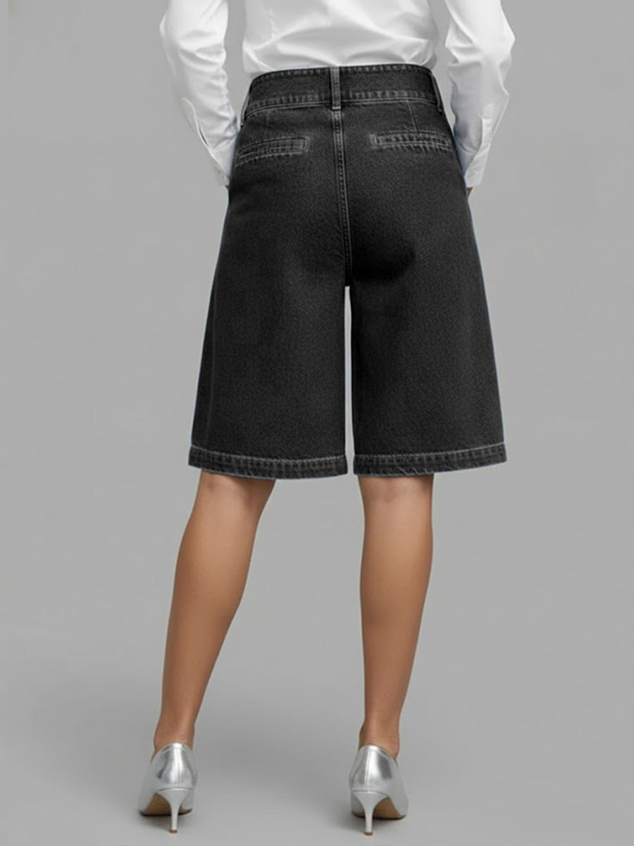 Berenice - Pantaloni culotte in denim
