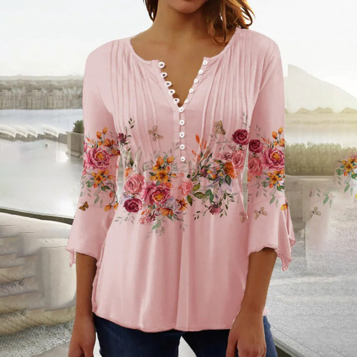 Devika - Blusa a stampa floreale