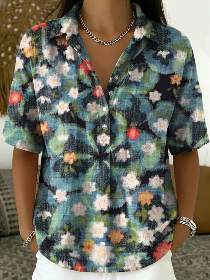 Delora - Blusa stampata soft touch
