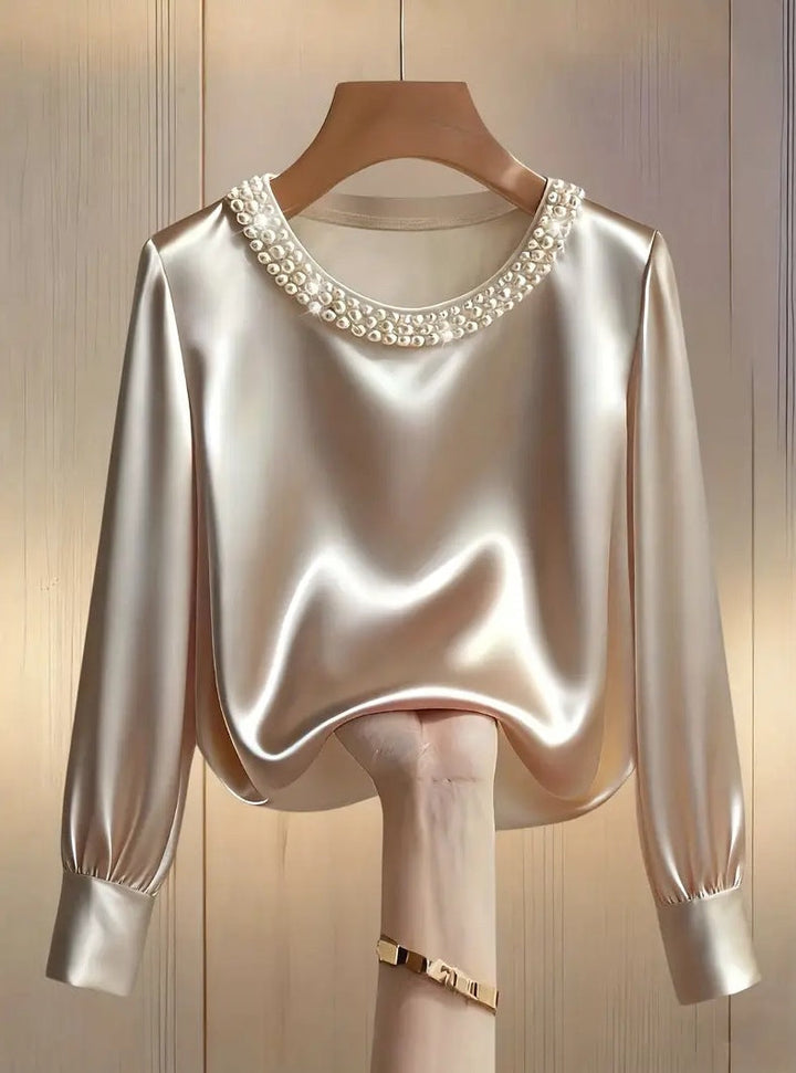 Avara - Blusa elegante in perle