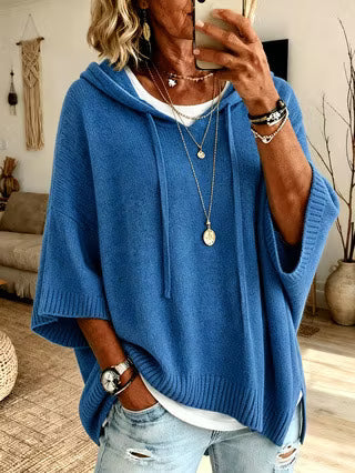 Zoralisse - Maglione con cappuccio oversize avvolgente