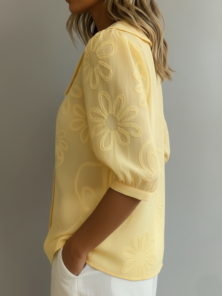 Perina - Blusa floreale dal tocco morbido