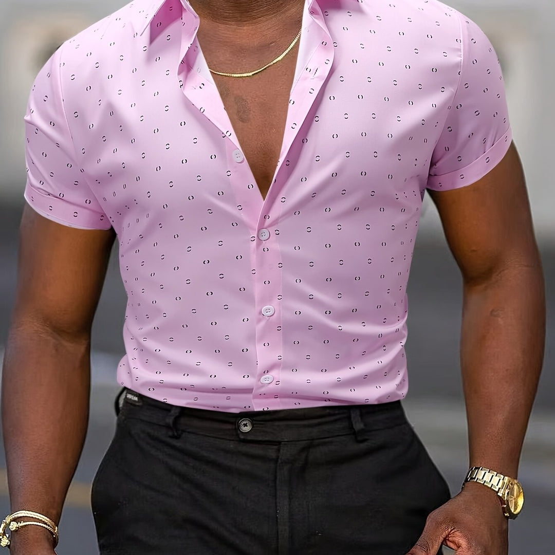 Rowen - Camicia a maniche corte con stampa soft touch