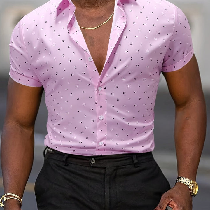 Rowen - Camicia a maniche corte con stampa soft touch