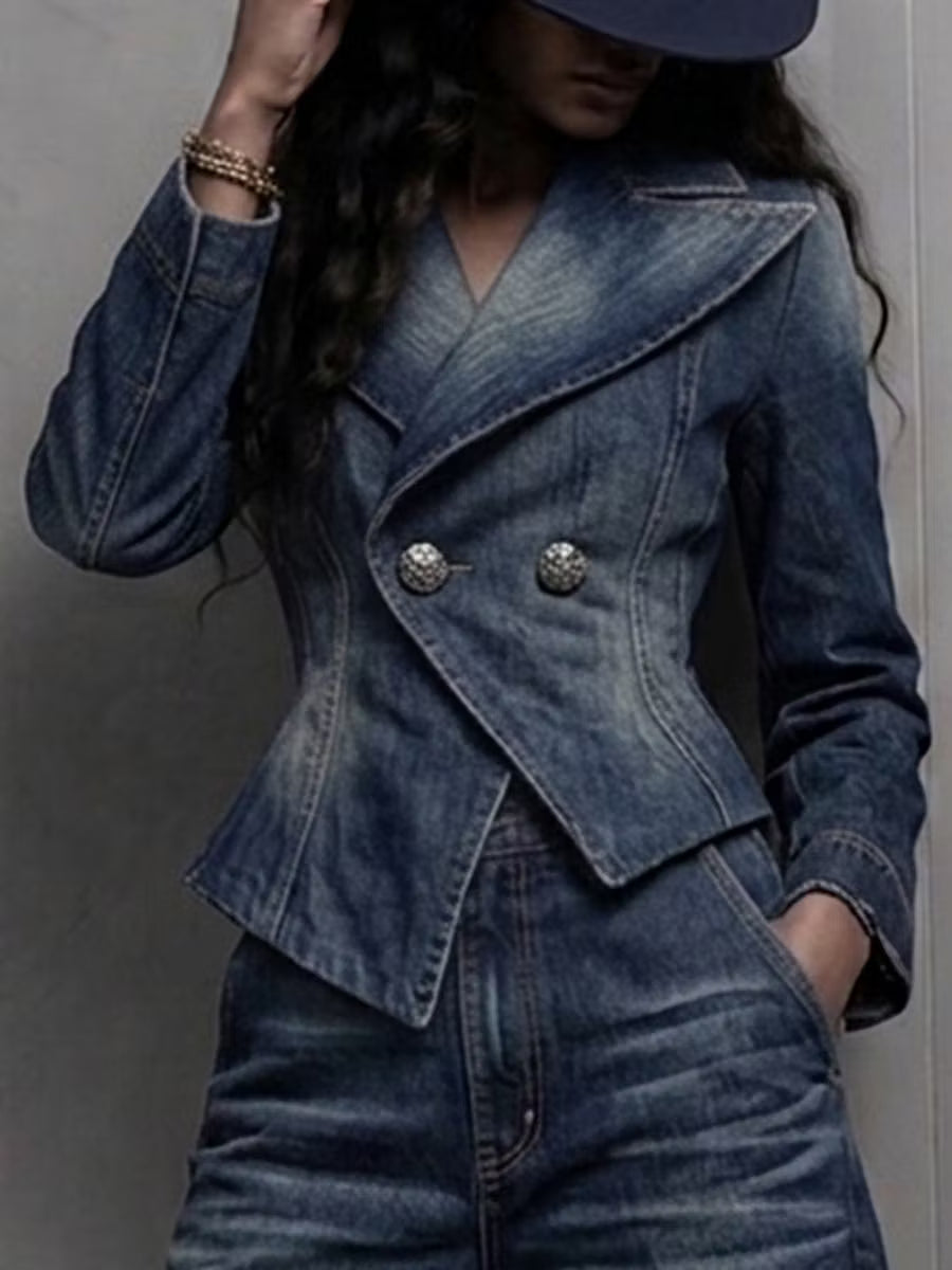 Neris - Tailleur pantalone a due pezzi doppiopetto su misura