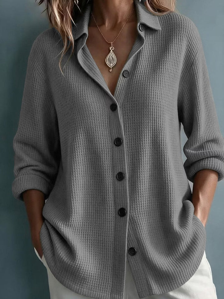 Imelda - Blusa soft touch a maniche lunghe