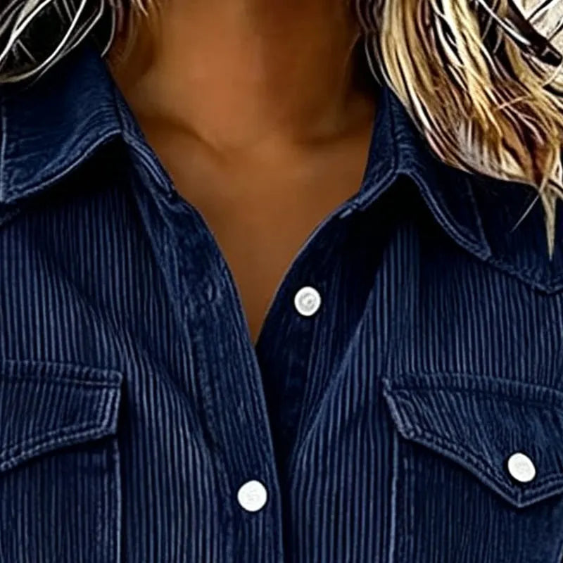 Loredana - Camicia a bottoni morbida al tatto