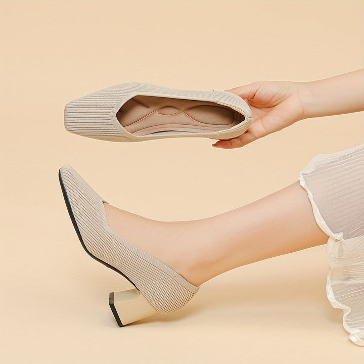 Hetty - Scarpe da ballo con tacco quadrato