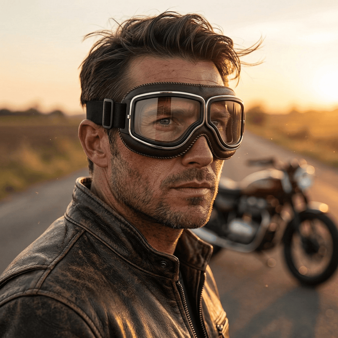 Alaric - Occhiali da moto vintage