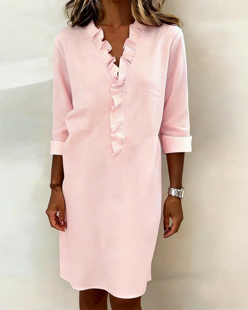 Dorelle - Abito a righe in lino