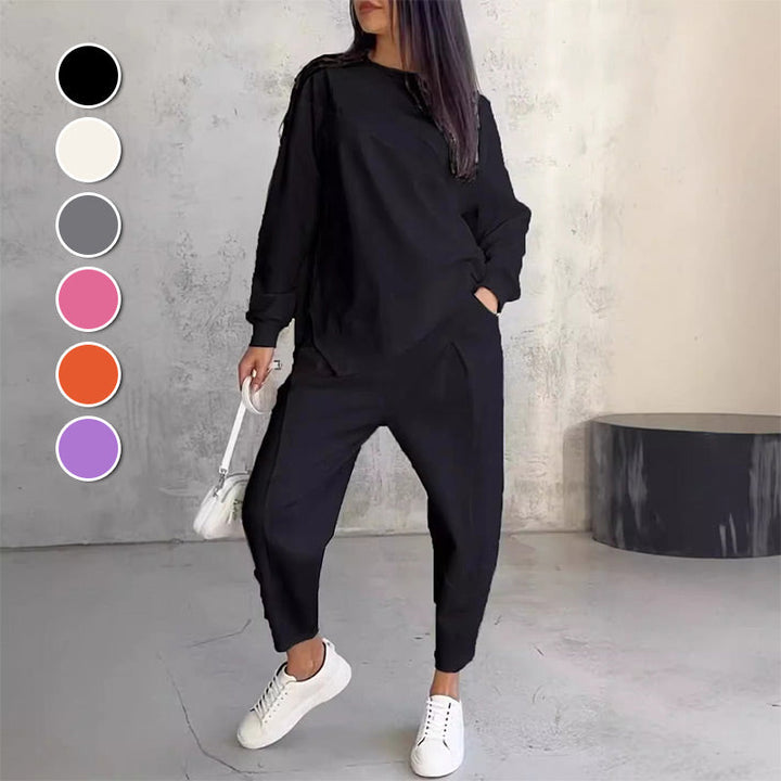 Eulavie - Completo loungewear oversize effetto soft touch