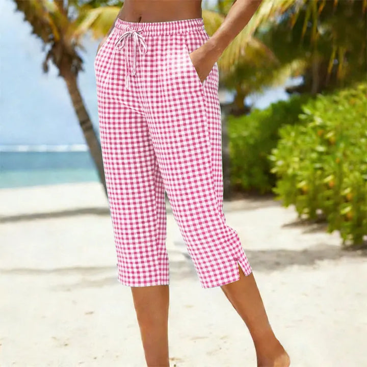 Eliska - Shorts casual a quadri