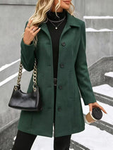 Ulla - Cappotto a collo alto, morbido al tatto