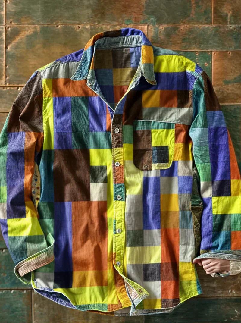 Jorvik - Camicia patchwork soft touch