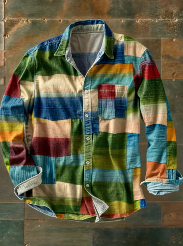 Jorvik - Camicia patchwork soft touch