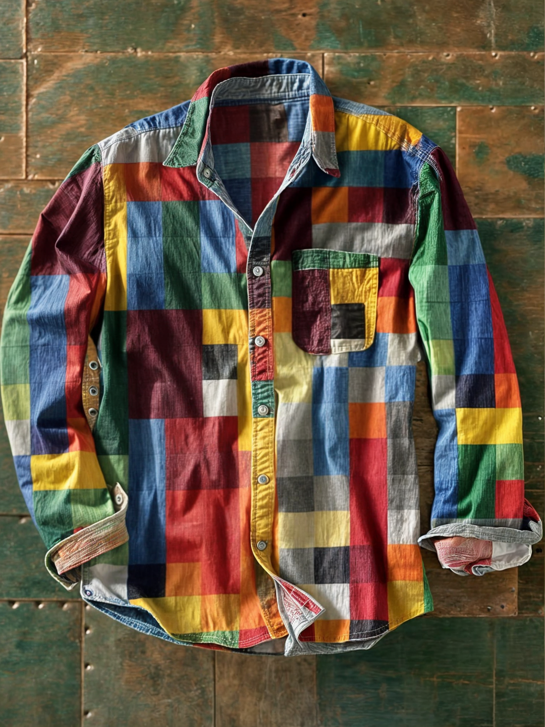 Jorvik - Camicia patchwork soft touch