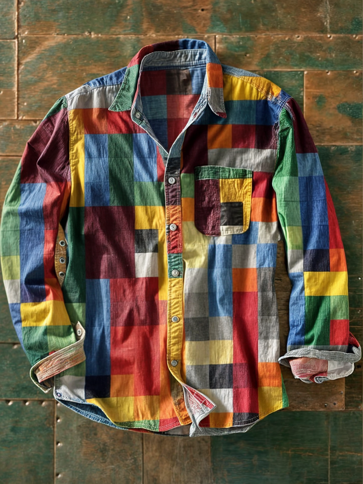 Jorvik - Camicia patchwork soft touch