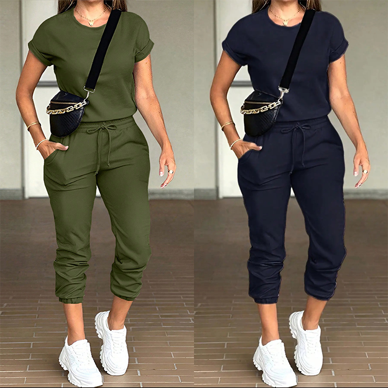 Tovelle - Coordinato con top casual e pantaloni jogger