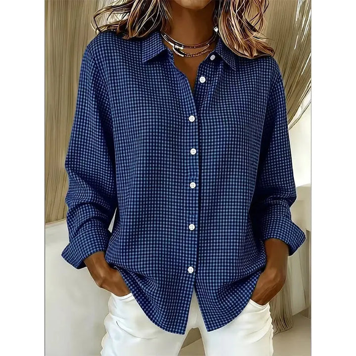 Illyssia - Blusa a bottoni in vichy classico