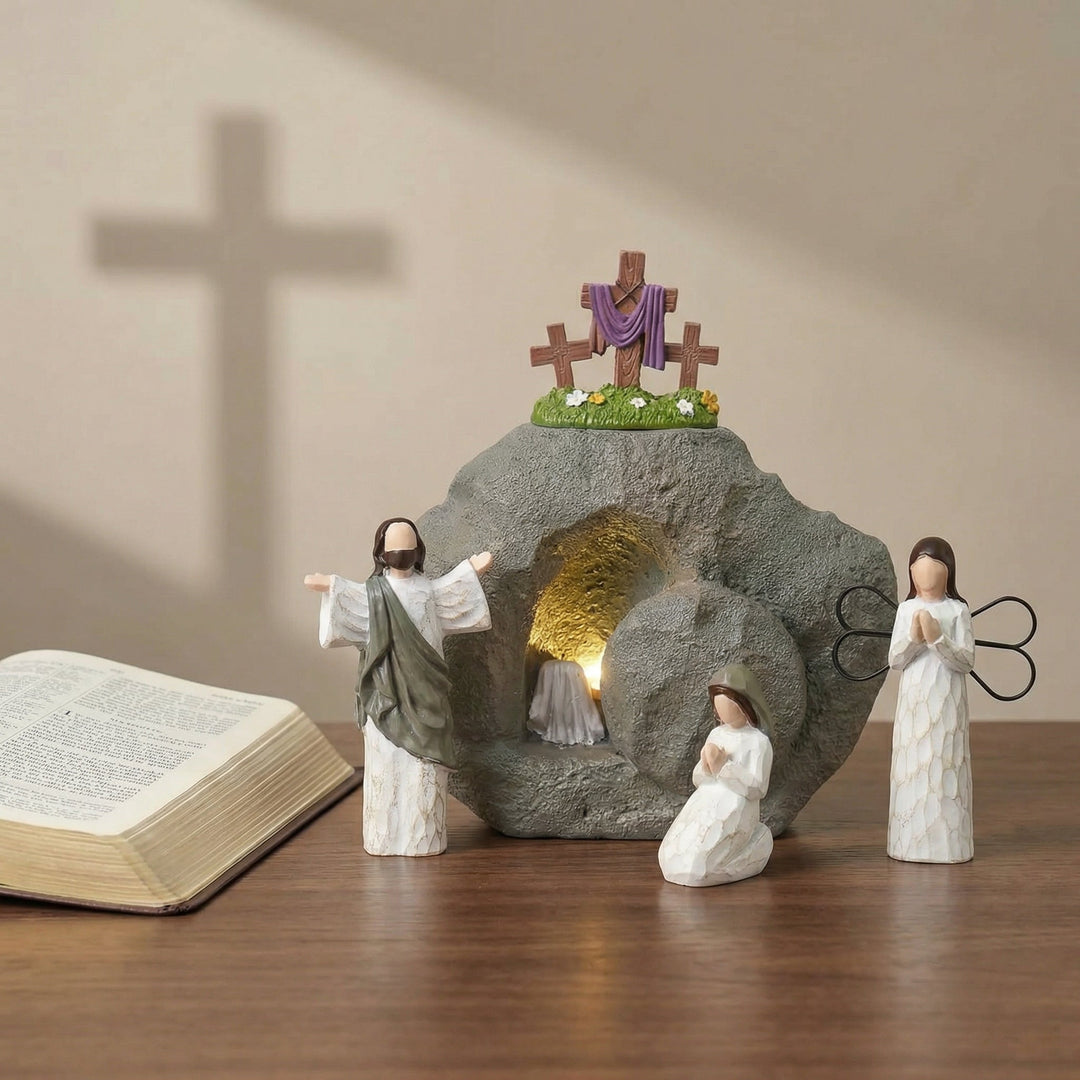Celinea - Set decorativo della scena della Resurrezione di Pasqua
