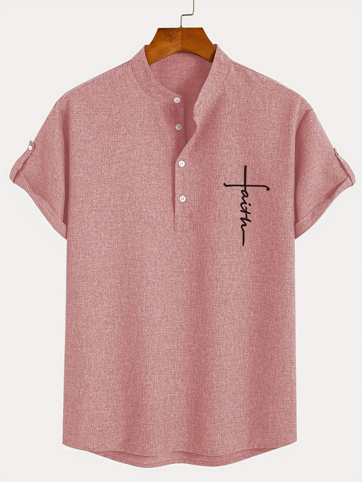 Harlan - Camicia testurizzata a collo alto