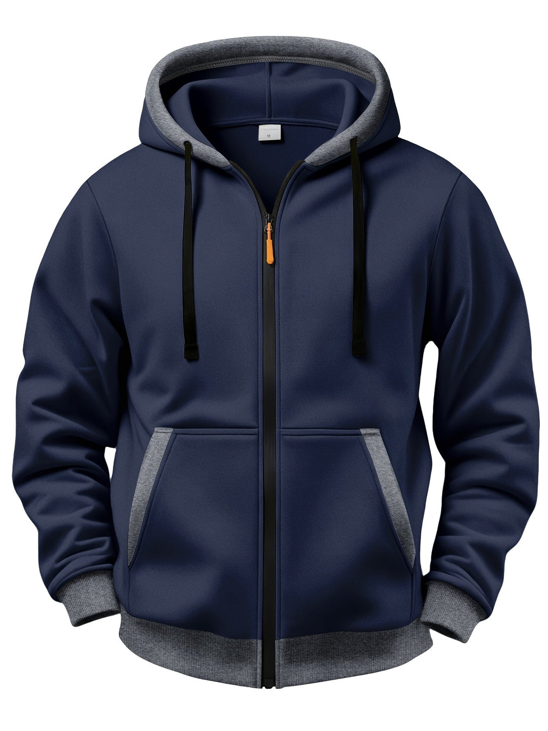 Brenner - Felpa con cappuccio full-zip morbida al tatto