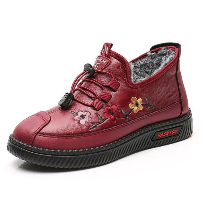 Verisse - Scarpe comfort alla caviglia con ricamo floreale