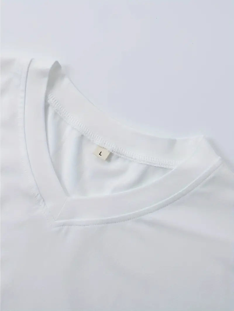 Trevor - T-shirt con scollo a V dal tocco morbido