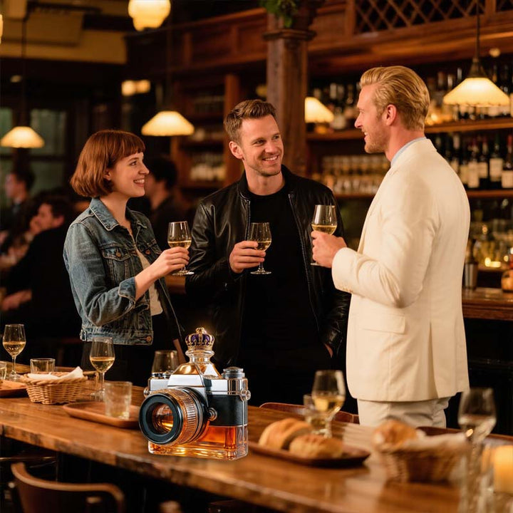 Arvenik - Decanter in Vetro a Forma di Macchina Fotografica