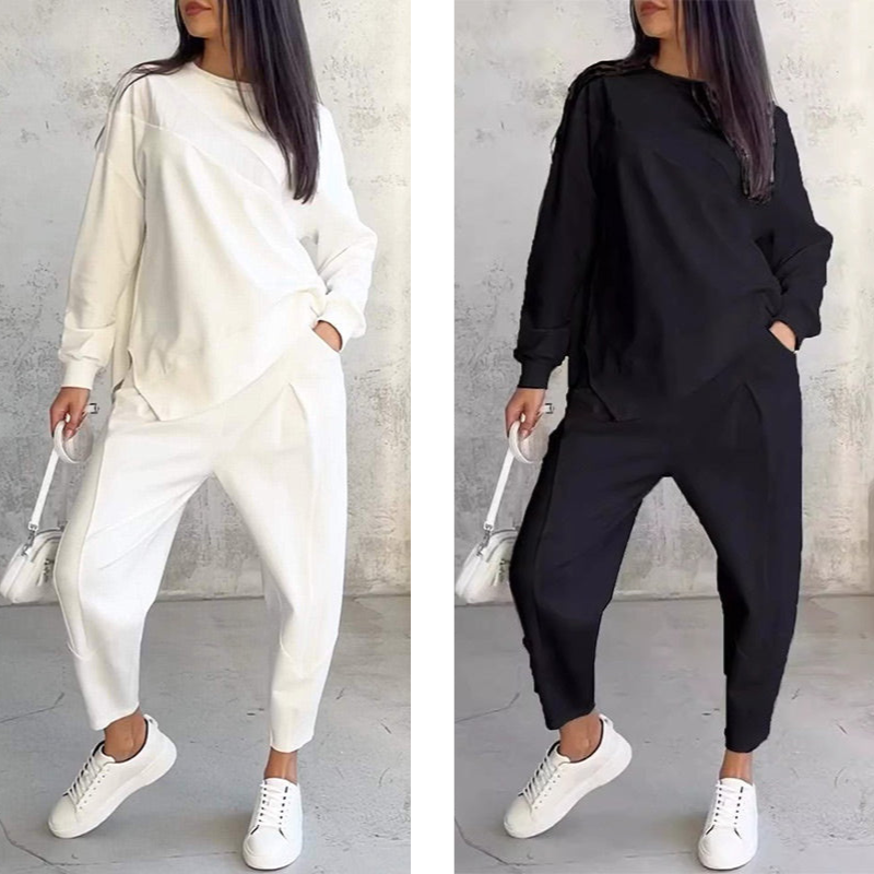Eulavie - Completo loungewear oversize effetto soft touch