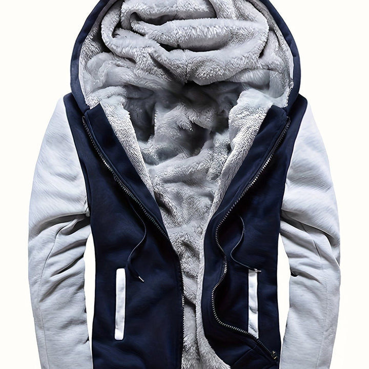 Dax - Felpa con cappuccio con zip integrale mimetica pesante