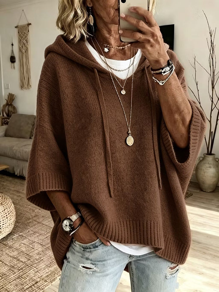 Zoralisse - Maglione con cappuccio oversize avvolgente