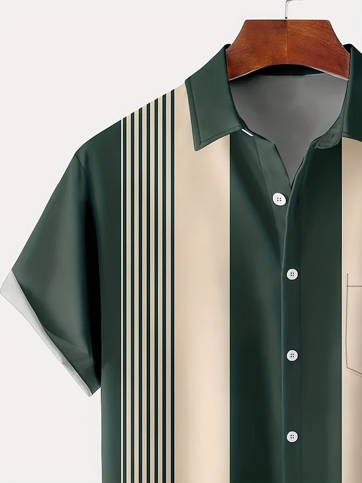 Morpeth - Camicia button-down a righe vintage