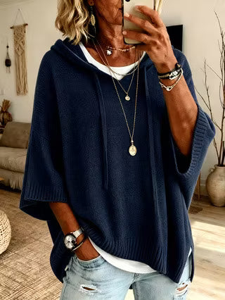 Zoralisse - Maglione con cappuccio oversize avvolgente