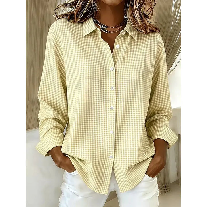 Illyssia - Blusa a bottoni in vichy classico
