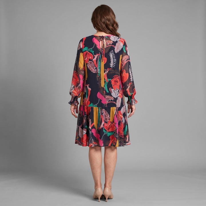 Anarose - Abito midi leggero a fiori